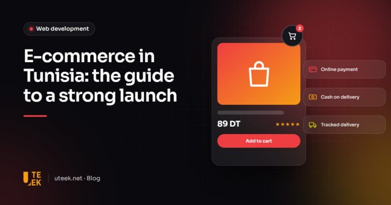 Online store product page with shopping cart, online payment and delivery in Tunisia
